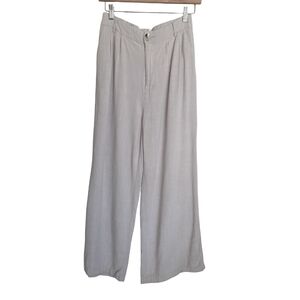 Blenca | Linen Blend Wide Leg Pants with Pockets